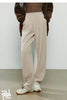 Women's Casual Pants Winter Cashmere-like Fleece-lined Tapered Thick Warm Trousers