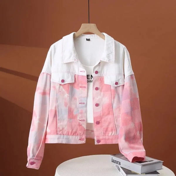 Spring Autumn Denim Jacket Women Single-Breasted Long Sleeve Short Jeans Coat Female Casual Cowboy Overcoat Ladies Tops