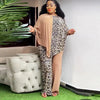 2 Piece African Clothes for Women Autumn Elegant Long Sleeve O-neck Top Pant Plus Size Matching Sets Dashiki African Clothing