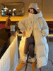 пуховик женский зимний Warm Winter Women Coat Long Jacket Korea Oversized Loose Hooded Coats Female Casual Long Overcoat 다운패딩