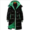 Winter Puffer Parkas Coat Womens Thicken Warm Long Down Cotton Coat Oversized Cotton-Padded Jacket Windproof Hooded Overcoat