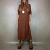 Long Sleeve Patchwork Sweater Maxi Dress, Women Autumn Stand Collar Casual Party Dress, Elegant Ladies Dress Sets