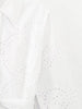 Elegant Embroidered White Dress Women Chic Lapel Long Sleeve High Waist Lace Up Maxi Dresses Female Hollow Out Vestidos