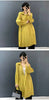 Lightweight Women's Pleated Trench Coat Autumn Chic Loose Single Breasted Stand Collar Long Windbreaker 2DB5549