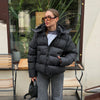 Two Wear Women's Winter Jacket Detachable Sleeve Padded Coat Stand Collar Hooded Puffer Coat Short Padded Coat Padded Vest
