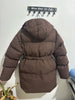 Winter Casual Lace-up Waisted Hooded Mid-Length Jacket For Women Solid Color Thickened Cotton Coat 1A1207