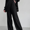 Women's Wide Leg Pants with European and American Style Casual Loose Pants Suitable for Business and Casual Wear