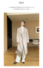 Dual Purpose Collar Wool Coat Horn Button Women 100% Wool Overcoat Double-Layers Autumn Winter Long Jacket Thick Trench Coat #23