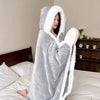 Women Wearable Blanket Sherpa Fleece Thick Warm Blanket Cape Blanket with Sleeves Blanket for Women Wife Mom Daughter Girls