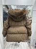 Lagabogy Winter Women's Medium-Length White Duck Down Jacket Female Thick Waist-Fitted Puffer Coat Large Real Raccoon Fur