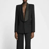 Blazer Women's Shawl Collar Solid Color Long Sleeves Single Button Suit Jackets Tide 7AB8499