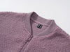 Womens Teddy Fleece Jacket Full Zip Thermal Lined Fuzzy Coat with Inner Pockets Warm Antistatic Winter Outerwear