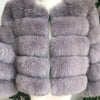 Woman Real Fox Fur Shawl Vest Jacket Fluffy Fur Cape Natural Fur Poncho Fur Lady Scarf Wrap Coat Shawl Wedding Party Clothing