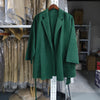 Autumn Women Elegant Double-sided Long Sleeve Solid Color Cardigan Cashmere Soft Coat Female 2W402