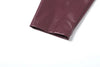 Faux Leather Crop Jacket Women Cross Neck Hipster Single Button Irregular Fall Wild Basic Sexy Streetwear Coat