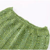 Sexy Sequined Knitted Sweater Party Dresses 3 Piece Skirt Sets Womens Outfits Flare Long Sleeve See Through Clue Wear Dress