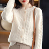 Autumn Knitted Cardigan Women's Jacket Long Sleeve Korean Loose Round Neck Cardigan Sweater Jackets Women Casual Knit Top