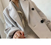 101801 Women Coat Winter Women's Jacket 10% Cashmere 90% Wool Classic Camel Wool Coat