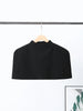 Spring Black Cloak For Women Elegant Stand Collar Single Breasted Shawl Female Street Cape Top