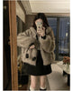 Double Sided Winter Coat Women Clothing Imitation Mink Fur Fur Hooded Cotton Jacket Female Warm Plush Cotton-padded Outerwea