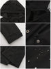 Women's Casual Water-Resistant Trench Coat Detachable Hood Windbreaker Solid Color Long Sleeve Light Weight Jacket