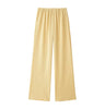 Spring and Autumn Women Solid Color Casual Shirts Loose Full Length Pants Two Pieces Sets