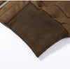 Vintage Cropped Women's Bomber Jacket Coat Faux Suede Stand Collar Short Outerwear High Street Female Casual Work Outfit