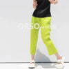 Pleated Basics Ankle-Length Pencil Pants Women Causal Sports Pants