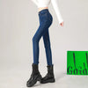 Women's Slim Skinny Jeans Comfortable Stretch Casual Solid Colours Pencil Pants Female Black Denim Trousers