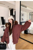 Warm Down jacket Ladies Pai Overcome Winter Cotton Padded Coat Women Parkas Horn Hooded Outcoat Big fur collar Overcoat