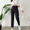 balck Flared Pants women's pants elegant Urban High Waist slim Tailoring pants for woman Office Wear Woman Trousers