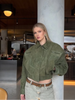 Women Retro Suede Lapel Zippered Short Jackets Full Sleeves Pocket Loose Short Coat Spring Lady Daily Commute Outwear