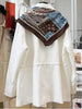 Long-Sleeved Simple Cotton Coats for Women Spring Elegant Lightweight Single Breasted Loose Coats