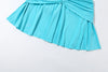 Hollow Design Mini Dress Woman Sexy V-Neck Buckles Patchwork Waistless Girls Elegant Chic Street Bodycon