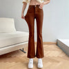 Women Flare Jeans Winter Streetwear Y2K Straight Pants Ankle Length Denim Jeans Girls Party Casual Retro Blue Trousers