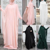 Women Chiffon Abaya Eid Mubarek Muslim Dresses Robe Long Sleeve Hijab Vestidos Abayas For Women Isamic Clothing
