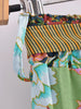 Women Peacock Floral Print Bohemian Wide Leg Pants Lady Elastic Waist Loose Rayon Boho Long Pant Oversize Trousers