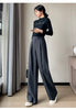 Wool Autumn Slim High Waist Straight Women's Pants Casual Solid Color Loose Chic Female Wide Leg Pants Office Ladies