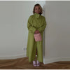 Women's Stand High Collar Single Metal Button Long Trench Coat Oversized Drop Shoulder Side Pocket Weekend Commute Casual Coat
