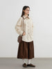 Women Shirt Loose Striped Long Sleeve Female Blouses Butterfly Button Cotton Girl Coat Autumn Winter