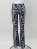 Sexy Women Paisley Pant Midi Waist Skinny Long Pants Streetwear Classic Trousers Female Clothing Y2K Streetwear