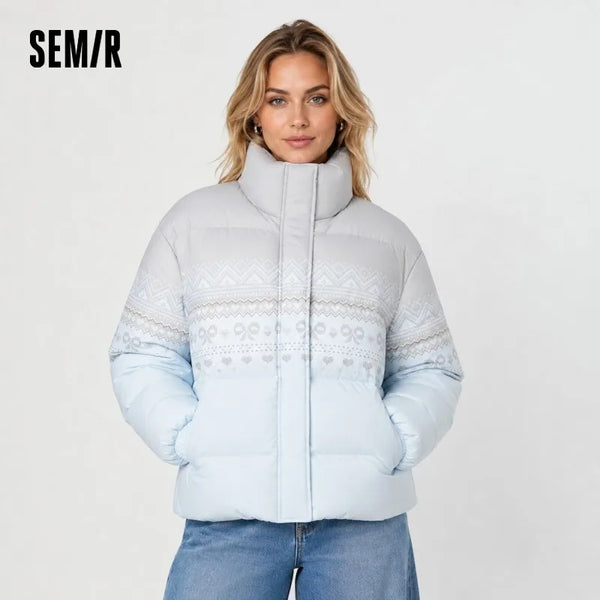Down Jacket Women Winter Waterproof Oil-proof Stain-proof 80% Down Loose Sweet Stylish Top Women'S Coat