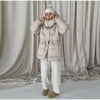 Solid Quilted Cotton Coat Women's Turtleneck Lace-up Full Sleeve Warm Jacket Autumn Winter Lady Commuter Outwear
