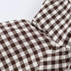 Guobioziy Women's Jacket Autumn Plaid Long-Sleeve Drawstring Loose Jacket Parka Casual Versatile