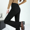 Winter Female Thin Snow Warm Plush Jeans Lady Chic Fleece Flared Pants Girls Korean High Waist Straight Leg Denim Trousers