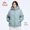 Women's Jacket Winter Plus Size Bio Down Jackets Hooded Quilted Cotton Coat Women Parka Female Clothing Split Hem