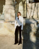 Women Elegant Striped Blazer Top Scarf Lace Up Patchwork Blazers Female Street Casual Commuting Jackets Coats