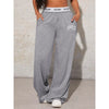 Women's Wide Leg Pants Casual Loose Fit Letter Printed Sweatpants Drag Trousers