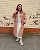 Women Red Plaid Long Trench Coat Casual Lapel Single Breasted Full Sleeve Windbreaker Jacket Y2k Autumn Lady Streetwear