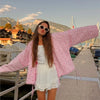 Y-neck Lace-up Cotton Coat Pink Floral Padded Jacket Loose Sweet Casual Japanese Cardigan Cotton-padded Coats Lady Warm Overcoat